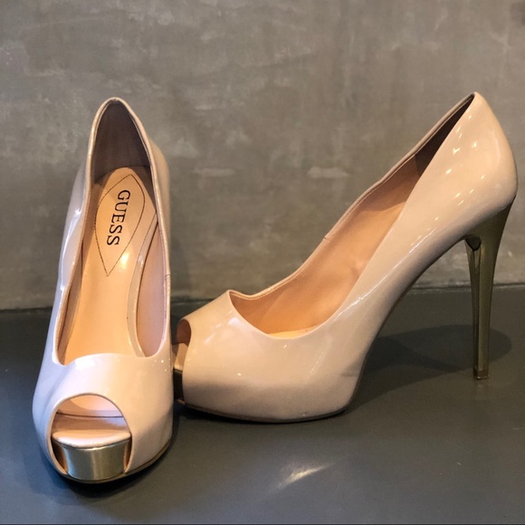 GUESS Peep-Toe Platform Pumps - Picture 2 of 5